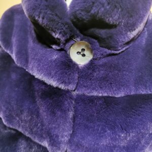 Vera pelliccia di rex colore viola